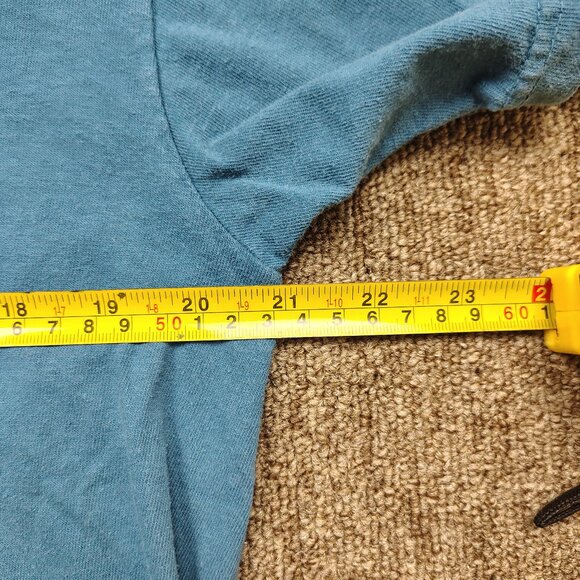 LIFE IS CRAP T-Shirt Men's Medium Blue Made In China Graphic Cotton Short Sleeve - Picture 7 of 9